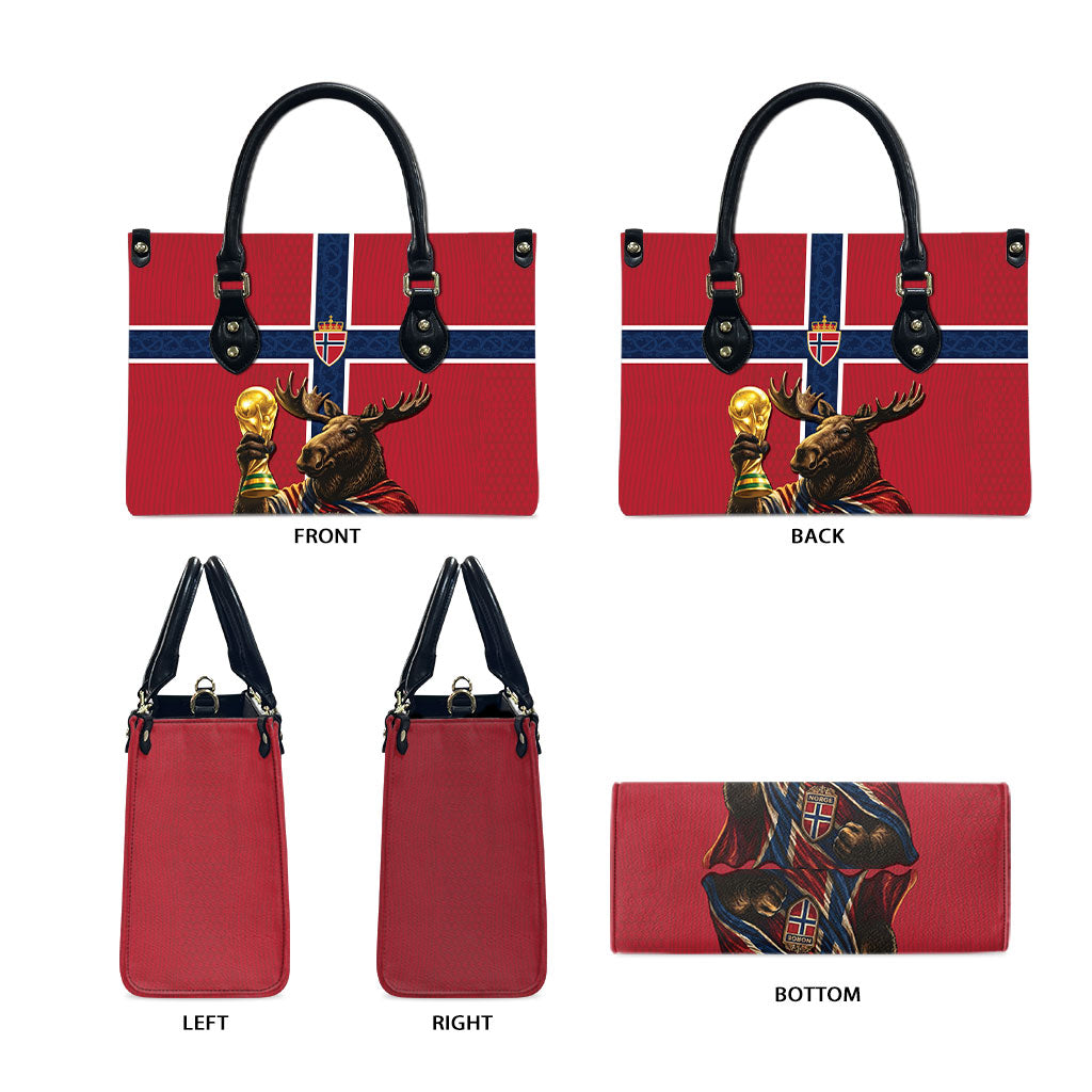 World Football 2026 Norway Leather Bag Viking Moose Trophy Champion