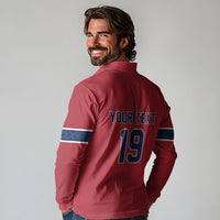Custom World Football 2026 Norway Long Sleeve Polo Shirt Viking Moose Trophy Champion