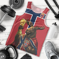 Custom World Football 2026 Norway Men Tank Top Viking Moose Trophy Champion