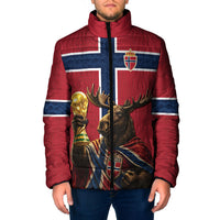 Custom World Football 2026 Norway Padded Jacket Viking Moose Trophy Champion