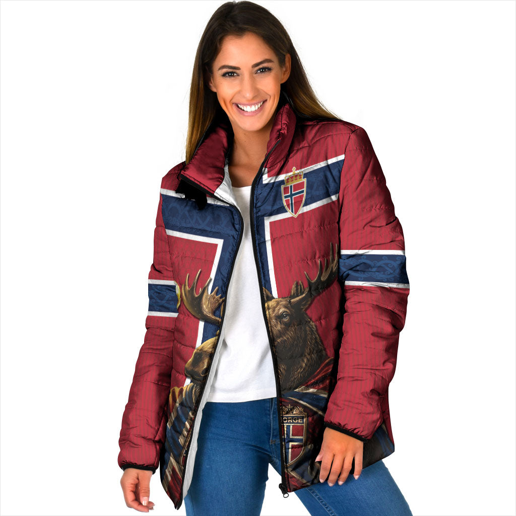 Custom World Football 2026 Norway Padded Jacket Viking Moose Trophy Champion