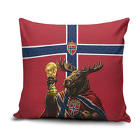 World Football 2026 Norway Pillow Cover Viking Moose Trophy Champion