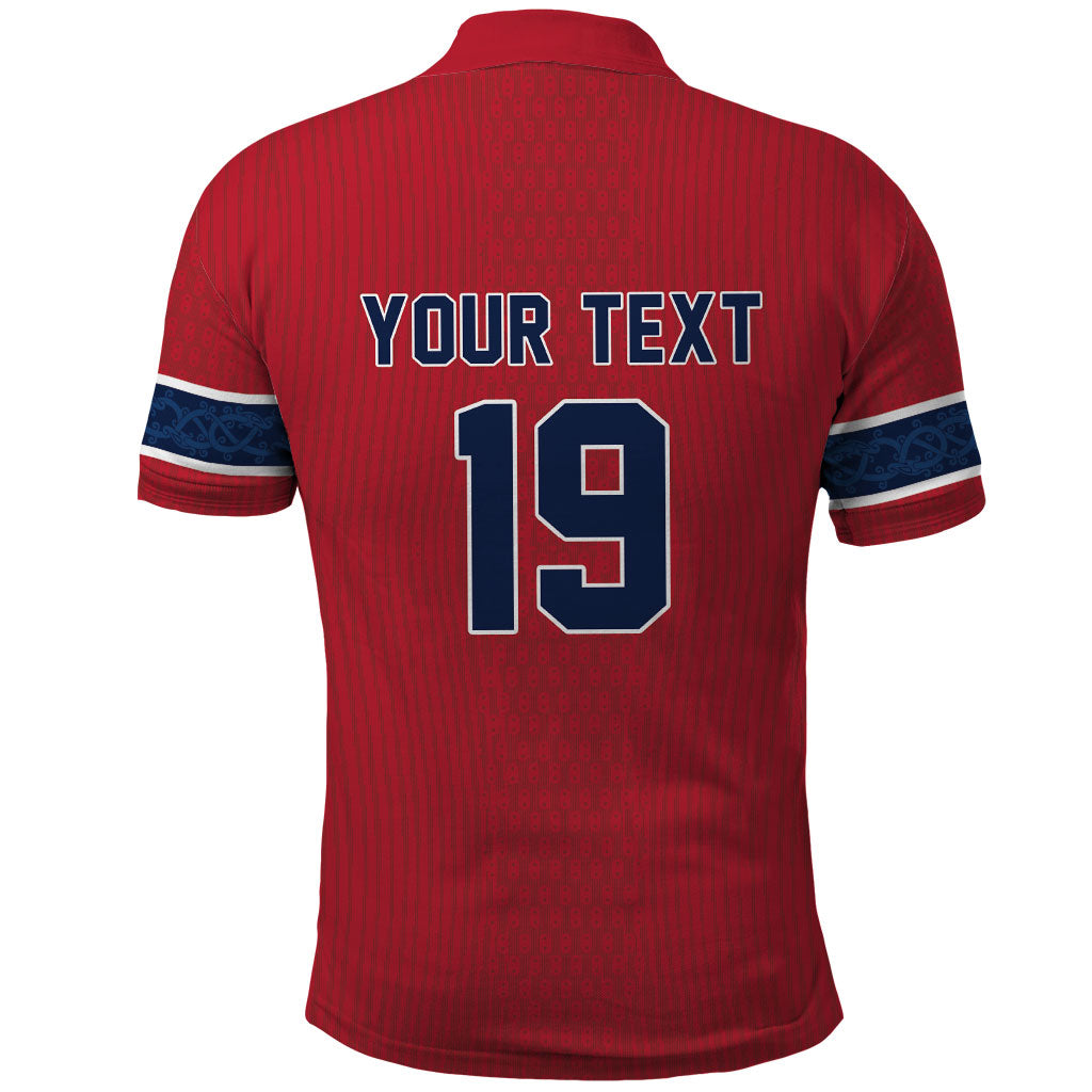 Custom World Football 2026 Norway Polo Shirt Viking Moose Trophy Champion