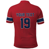 Custom World Football 2026 Norway Polo Shirt Viking Moose Trophy Champion