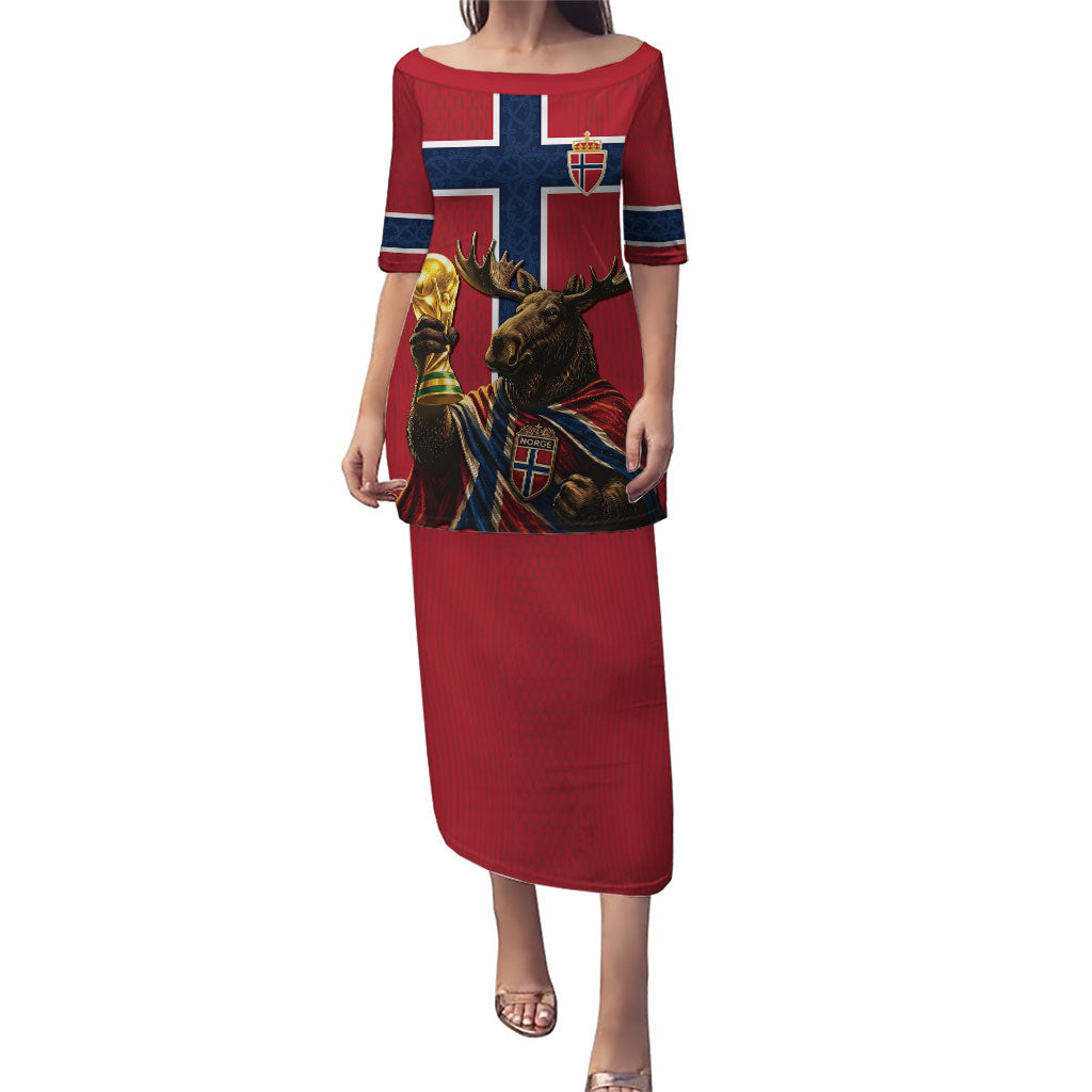 Custom World Football 2026 Norway Puletasi Viking Moose Trophy Champion