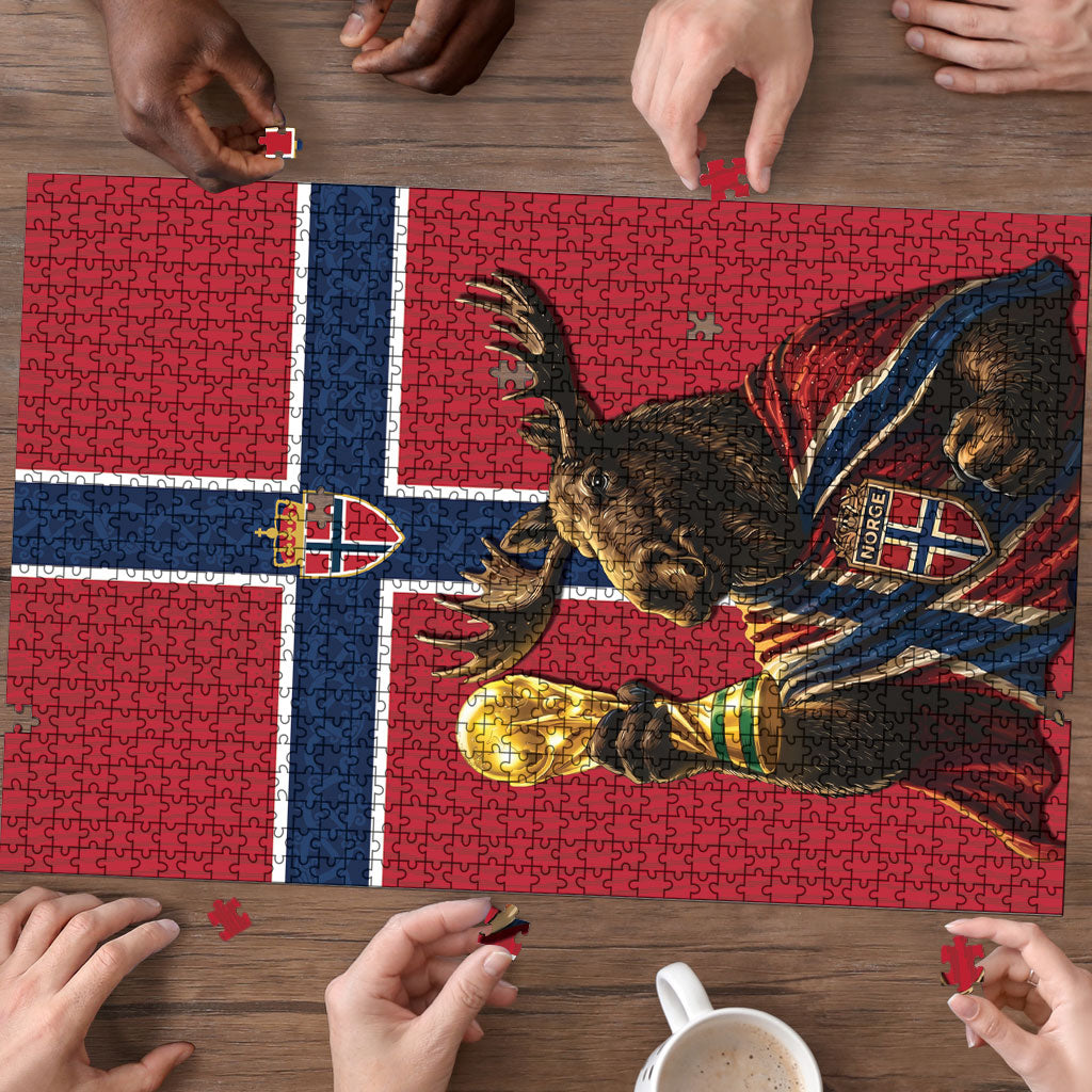 World Football 2026 Norway Puzzle Viking Moose Trophy Champion