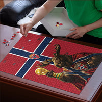 World Football 2026 Norway Puzzle Viking Moose Trophy Champion