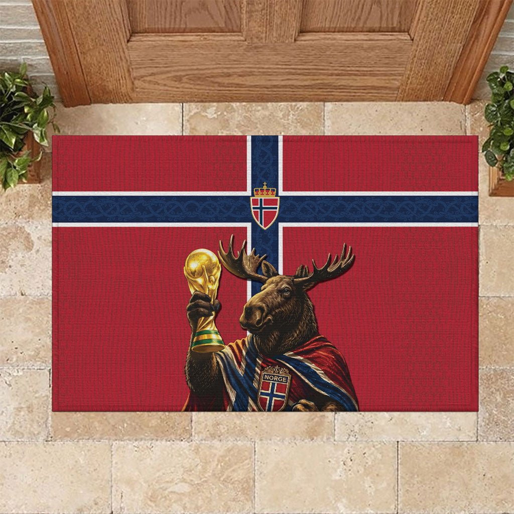 World Football 2026 Norway Rubber Doormat Viking Moose Trophy Champion