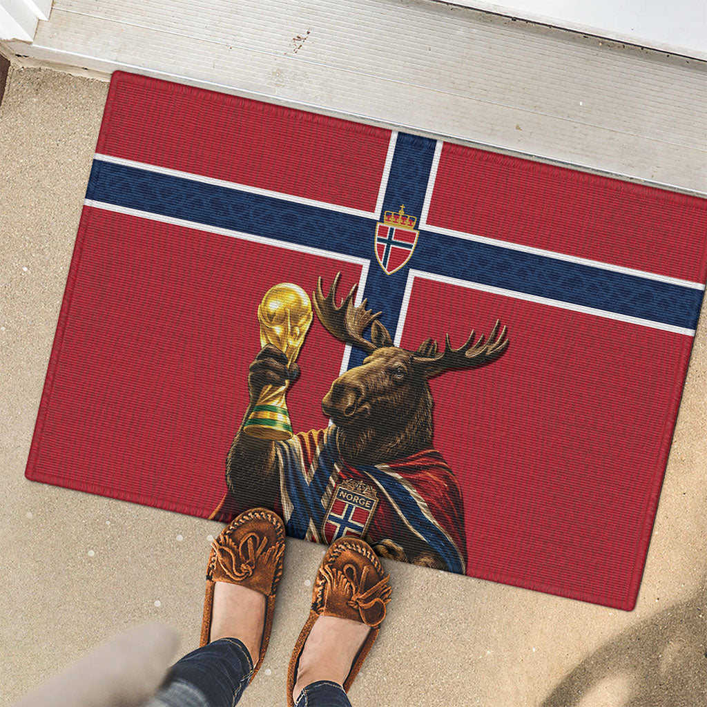 World Football 2026 Norway Rubber Doormat Viking Moose Trophy Champion