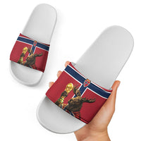 World Football 2026 Norway Slide Sandals Viking Moose Trophy Champion