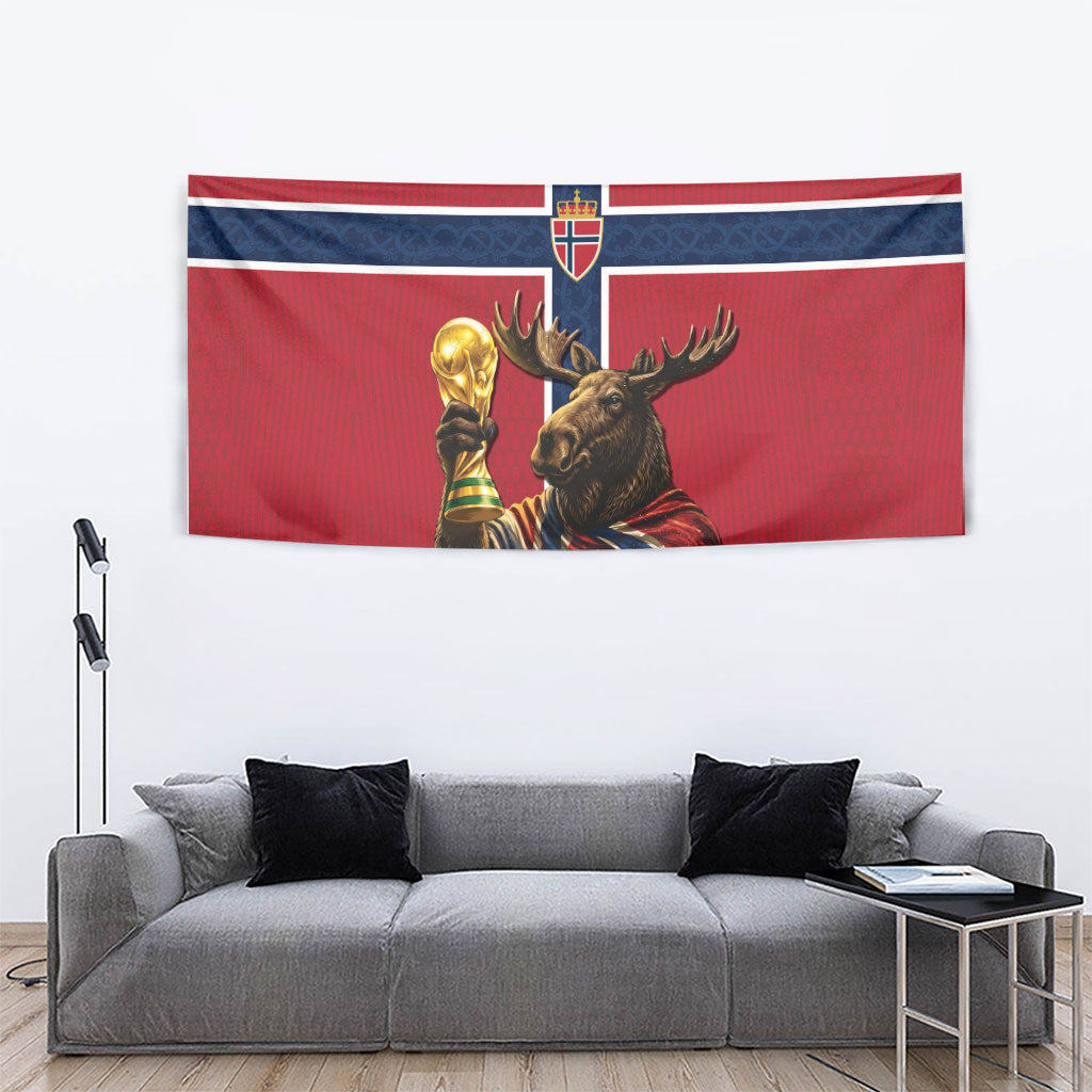 World Football 2026 Norway Tapestry Viking Moose Trophy Champion