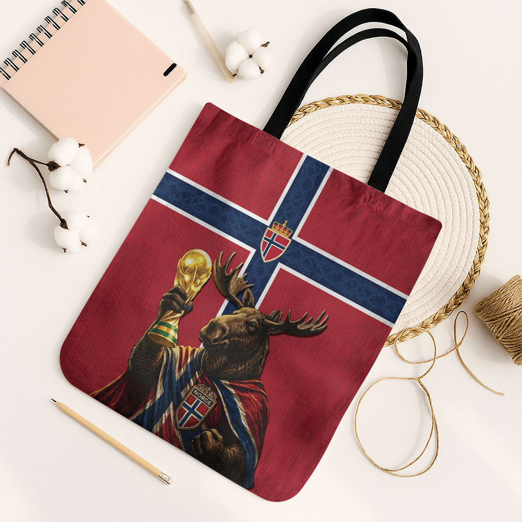 World Football 2026 Norway Tote Bag Viking Moose Trophy Champion
