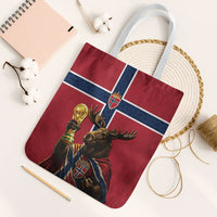 World Football 2026 Norway Tote Bag Viking Moose Trophy Champion