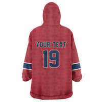 Custom World Football 2026 Norway Wearable Blanket Hoodie Viking Moose Trophy Champion