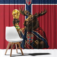 World Football 2026 Norway Window Curtain Viking Moose Trophy Champion