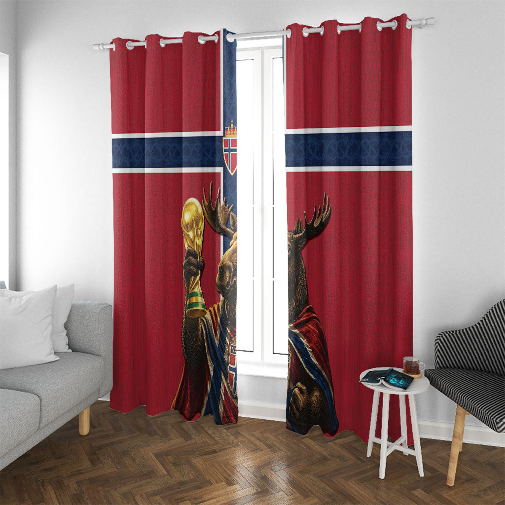 World Football 2026 Norway Window Curtain Viking Moose Trophy Champion