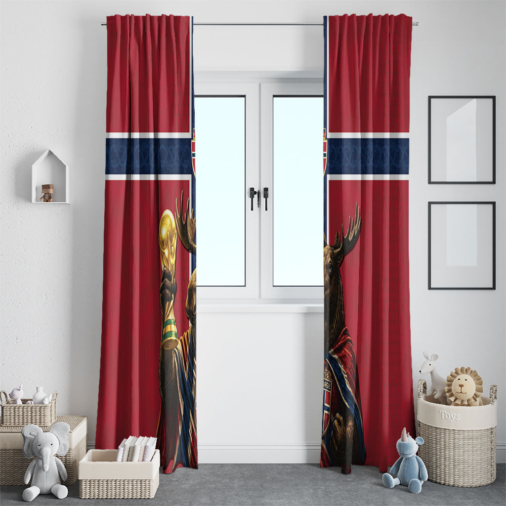 World Football 2026 Norway Window Curtain Viking Moose Trophy Champion