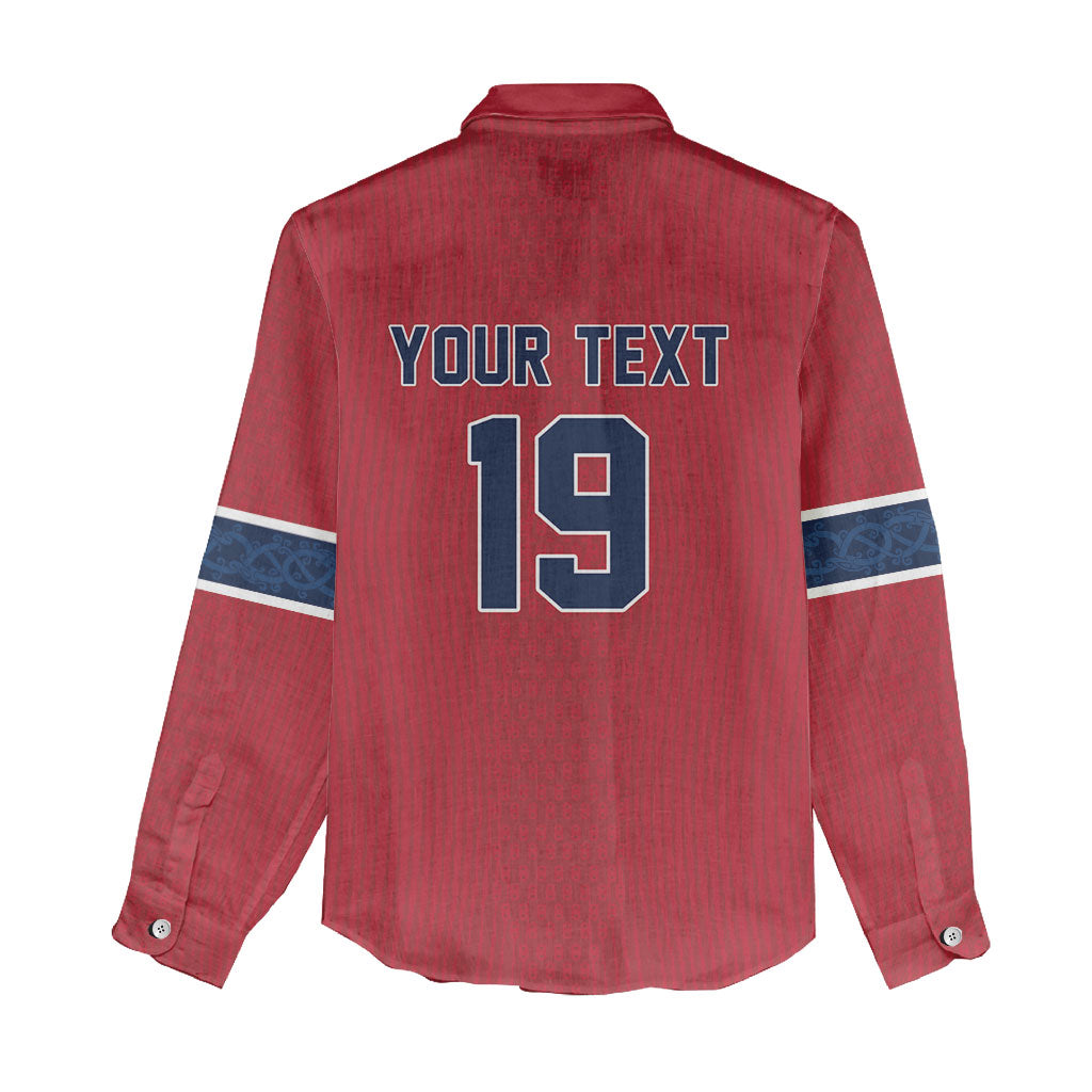 Custom World Football 2026 Norway Women Casual Shirt Viking Moose Trophy Champion