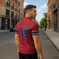 Custom World Football 2026 Norway Zipper Polo Shirt Viking Moose Trophy Champion