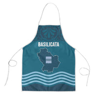 Italy Basilicata Apron Map With Flag Style - Wonder Print Shop