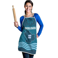 Italy Basilicata Apron Map With Flag Style - Wonder Print Shop