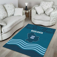 Italy Basilicata Area Rug Map With Flag Style - Wonder Print Shop