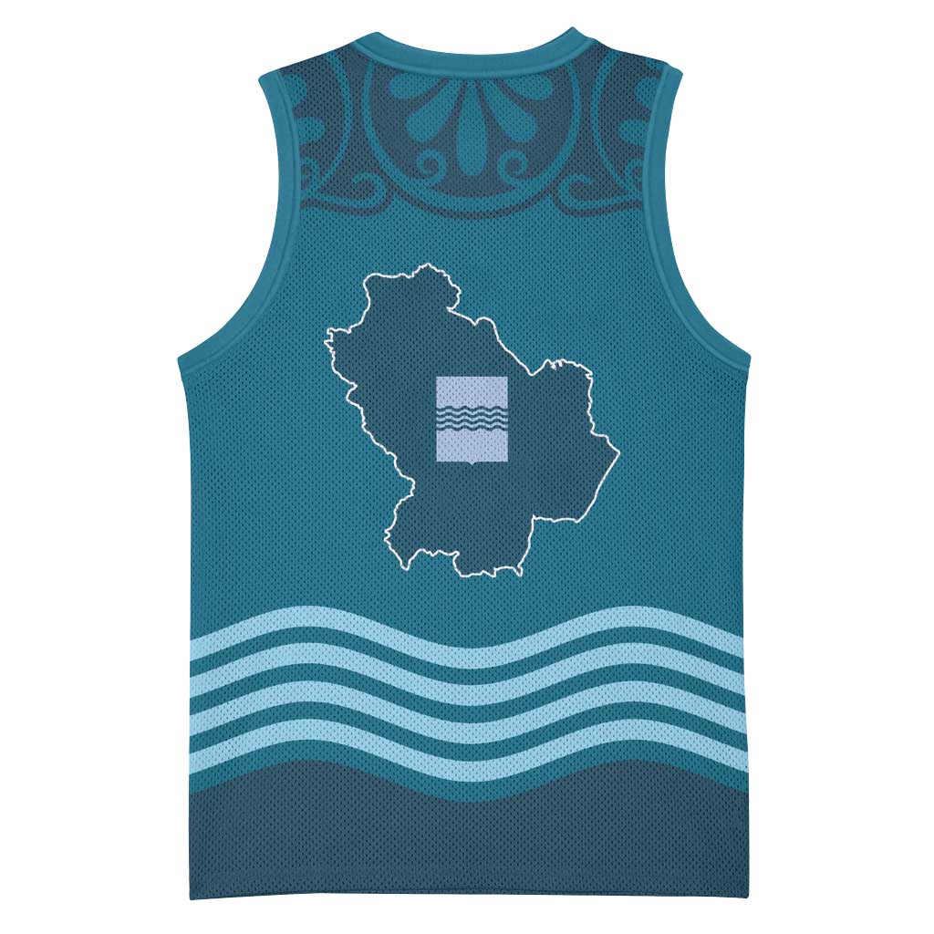 Italy Basilicata Basketball Jersey Map With Flag Style - Wonder Print Shop