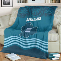 Italy Basilicata Blanket Map With Flag Style - Wonder Print Shop