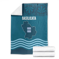 Italy Basilicata Blanket Map With Flag Style - Wonder Print Shop