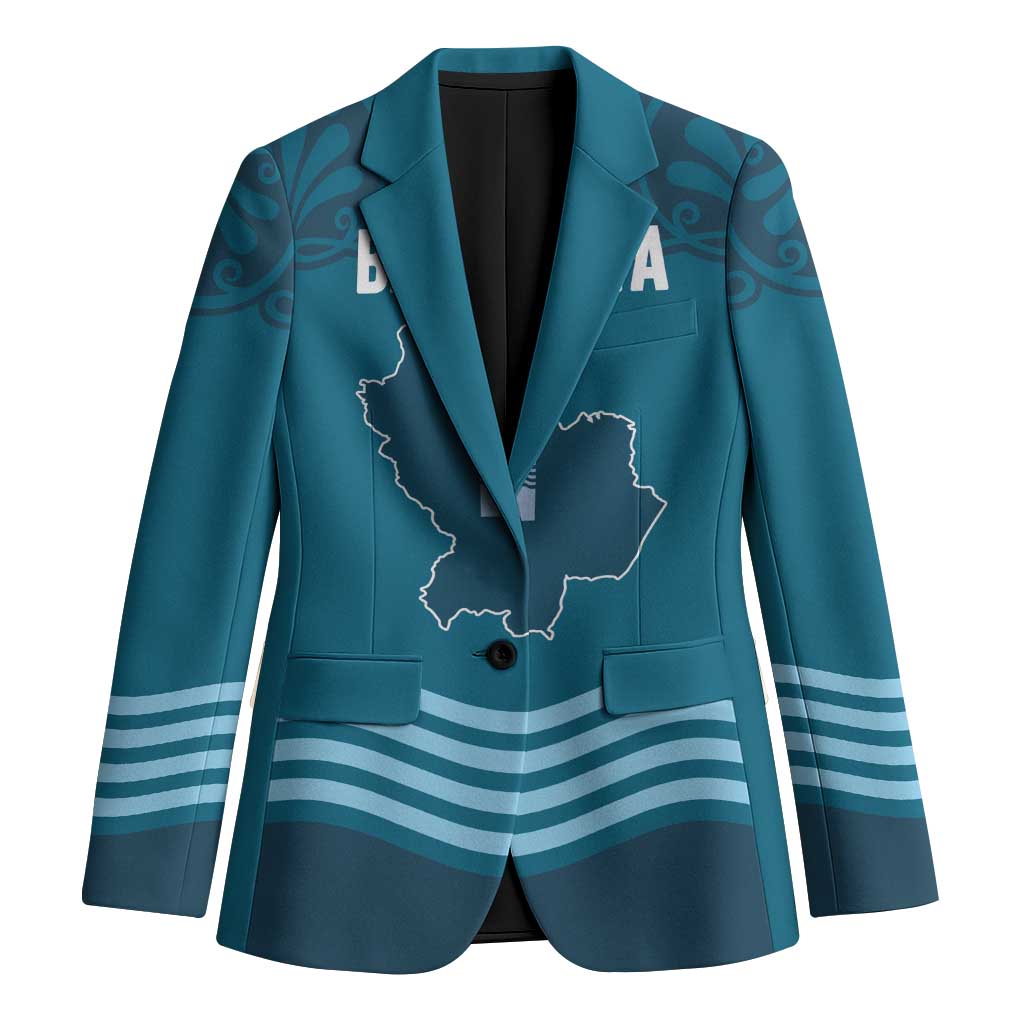 Italy Basilicata Blazer Map With Flag Style - Wonder Print Shop