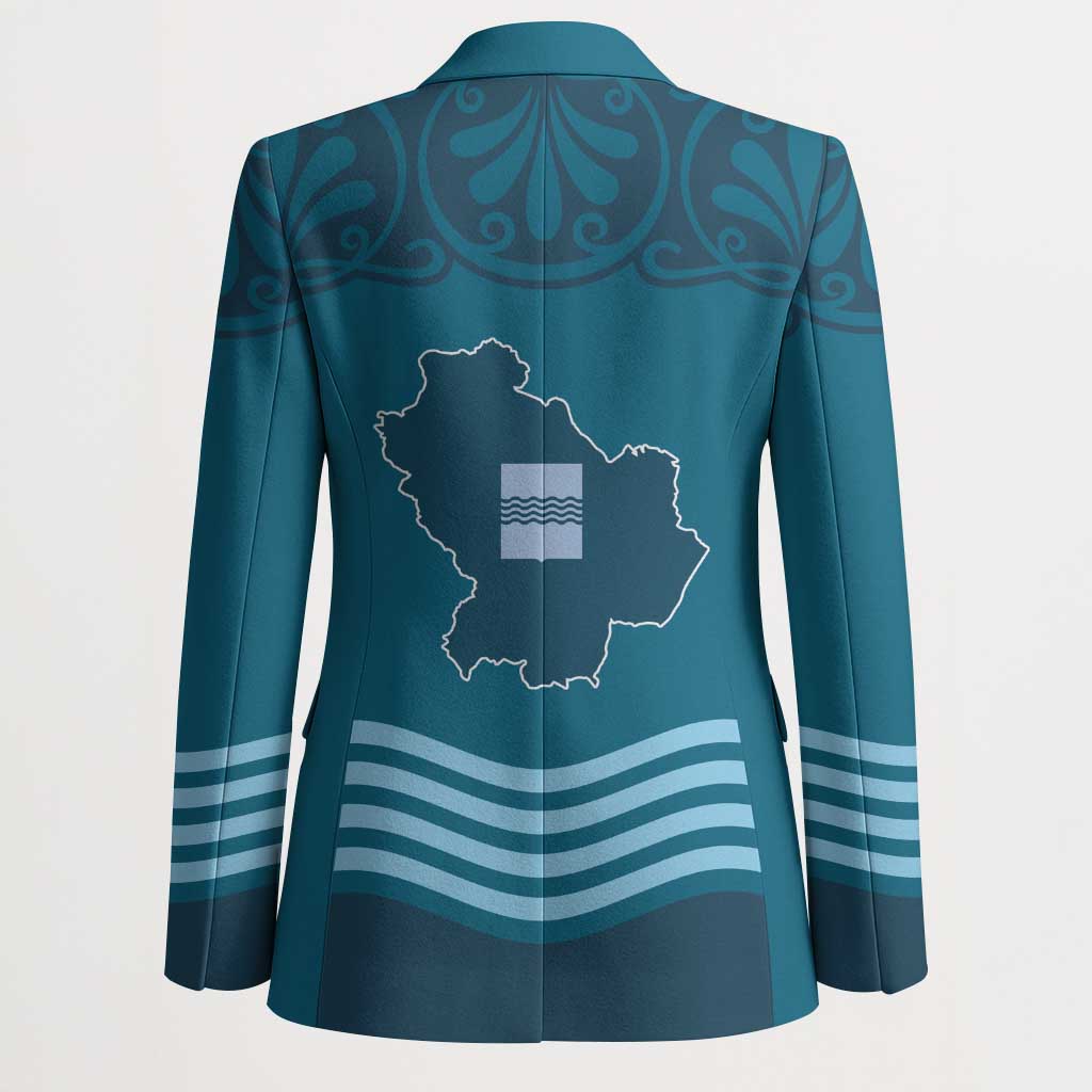 Italy Basilicata Blazer Map With Flag Style - Wonder Print Shop