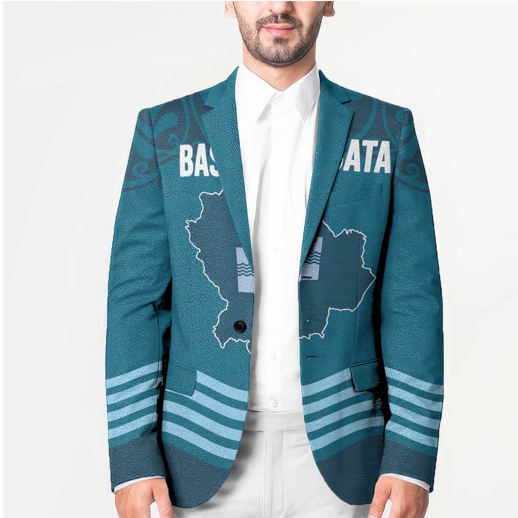 Italy Basilicata Blazer Map With Flag Style - Wonder Print Shop