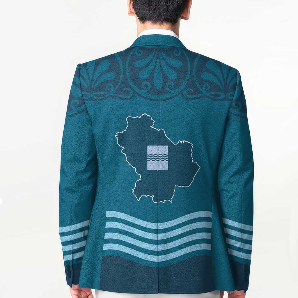 Italy Basilicata Blazer Map With Flag Style - Wonder Print Shop