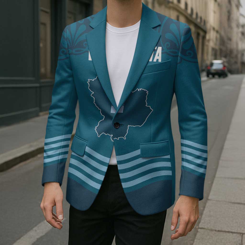 Italy Basilicata Blazer Map With Flag Style - Wonder Print Shop