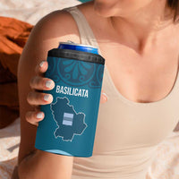 Italy Basilicata 4 in 1 Can Cooler Tumbler Map With Flag Style - Wonder Print Shop