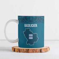Italy Basilicata Ceramic Mug Map With Flag Style - Wonder Print Shop