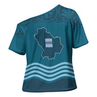Italy Basilicata Cross Shoulder Shirt Map With Flag Style - Wonder Print Shop