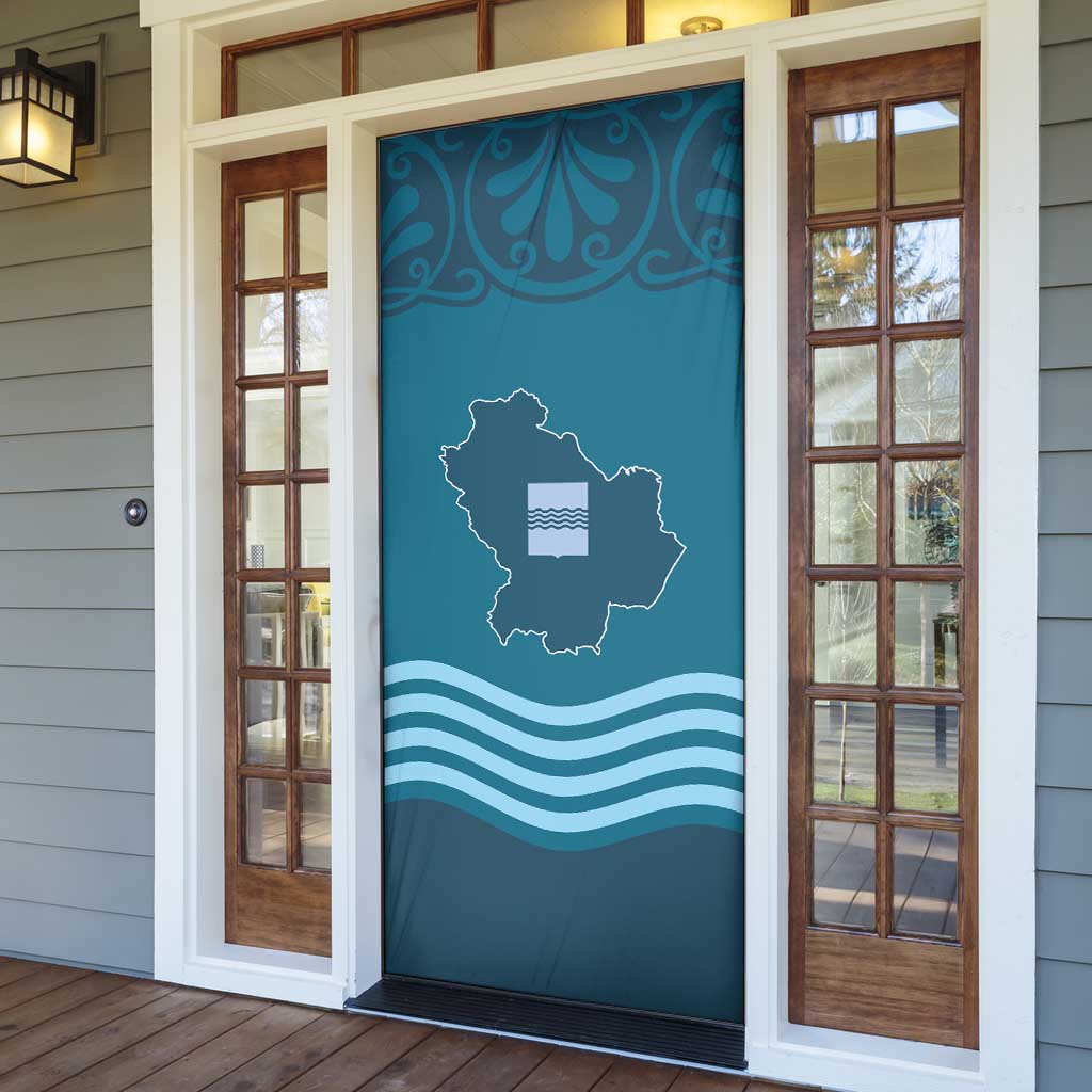 Italy Basilicata Door Cover Map With Flag Style - Wonder Print Shop