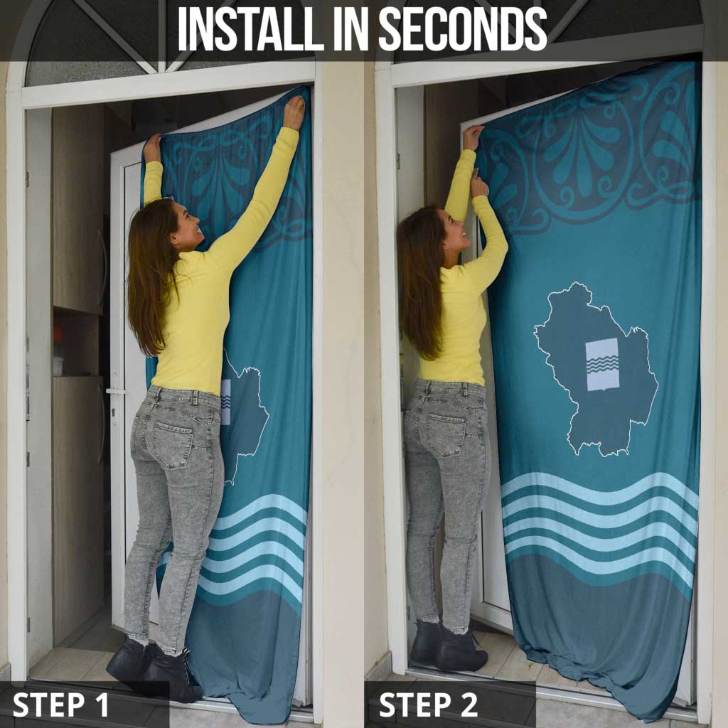 Italy Basilicata Door Cover Map With Flag Style - Wonder Print Shop