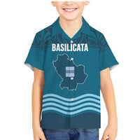 Italy Basilicata Family Matching Mermaid Dress and Hawaiian Shirt Map With Flag Style - Wonder Print Shop