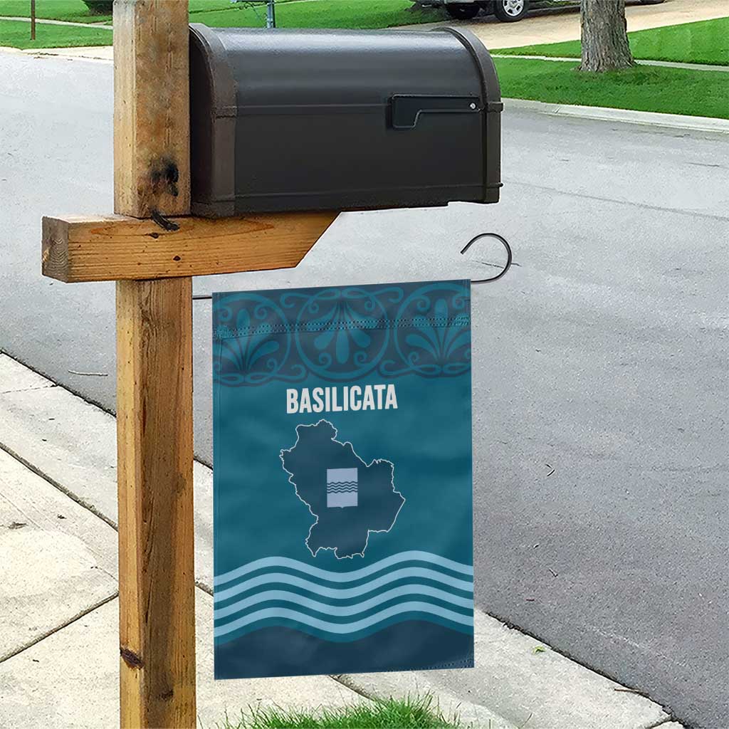 Italy Basilicata Garden Flag Map With Flag Style - Wonder Print Shop