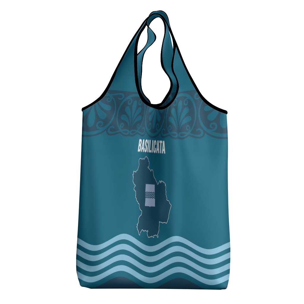 Italy Basilicata Grocery Bag Map With Flag Style - Wonder Print Shop