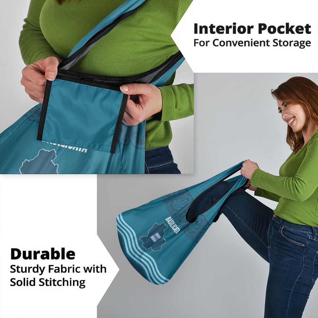 Italy Basilicata Grocery Bag Map With Flag Style - Wonder Print Shop