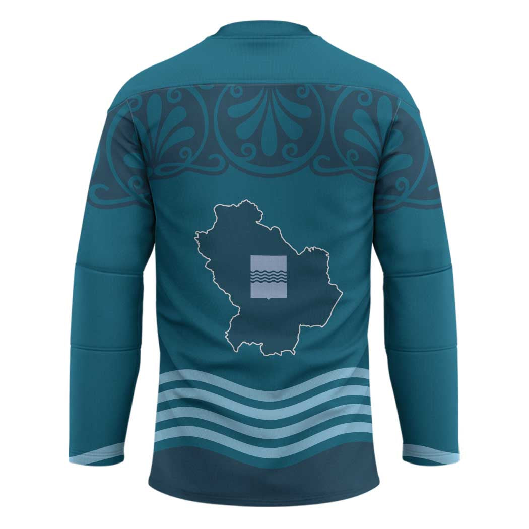 Italy Basilicata Hockey Jersey Map With Flag Style - Wonder Print Shop