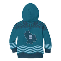 Italy Basilicata Kid Hoodie Map With Flag Style - Wonder Print Shop