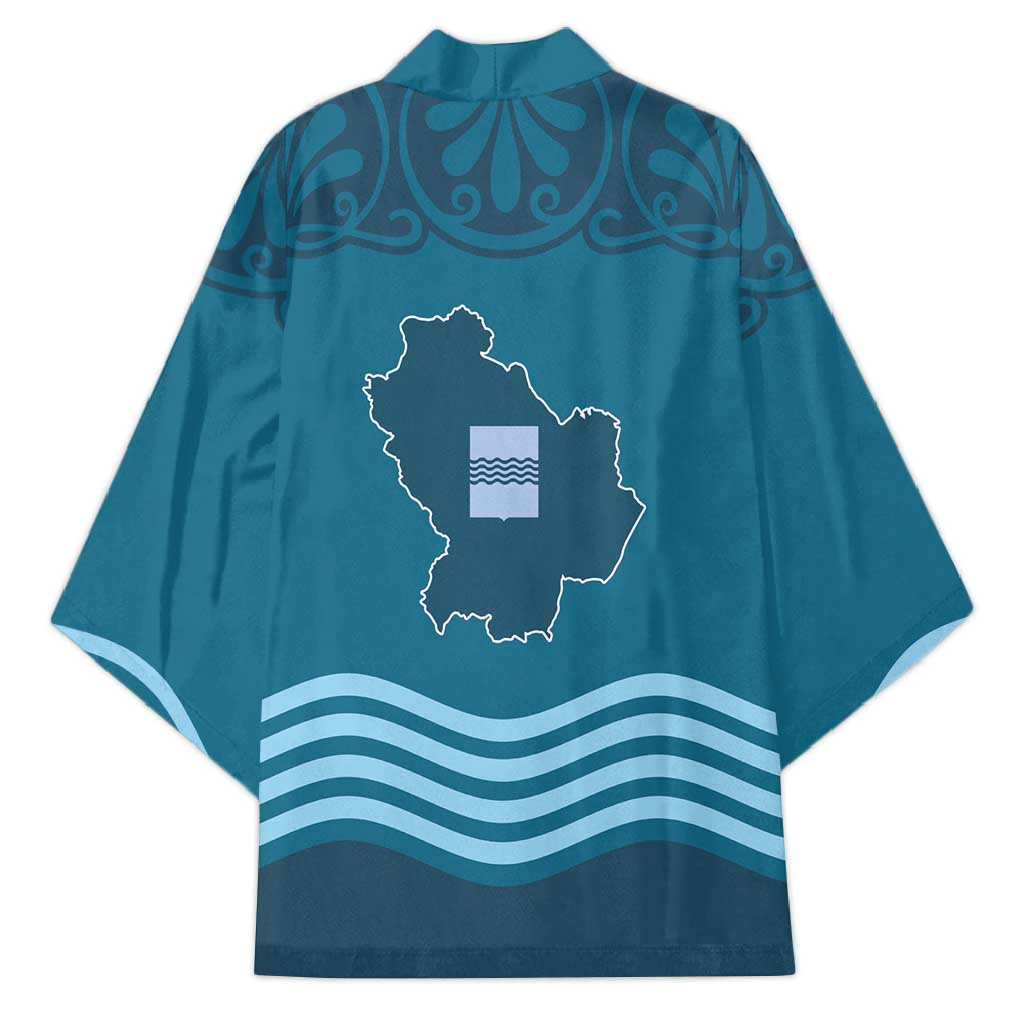 Italy Basilicata Kimono Map With Flag Style - Wonder Print Shop