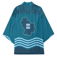 Italy Basilicata Kimono Map With Flag Style - Wonder Print Shop
