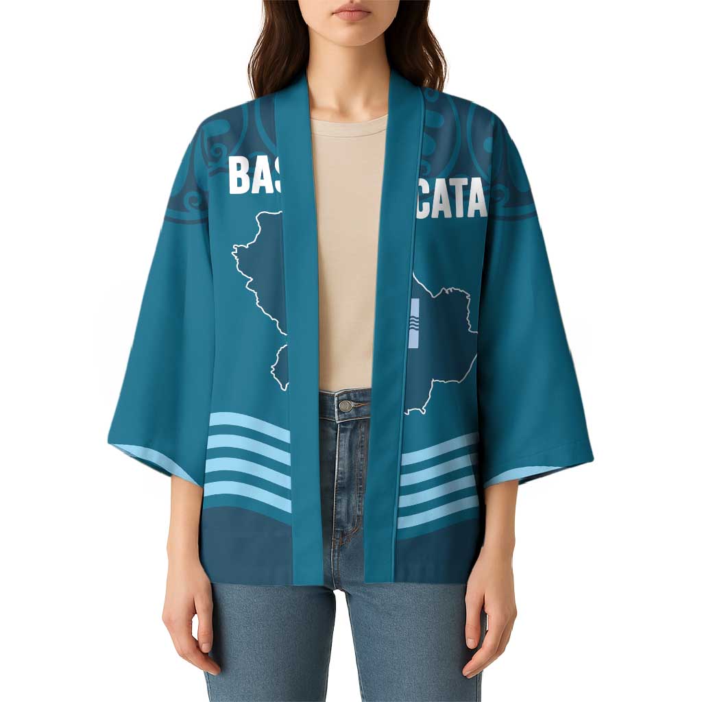 Italy Basilicata Kimono Map With Flag Style - Wonder Print Shop
