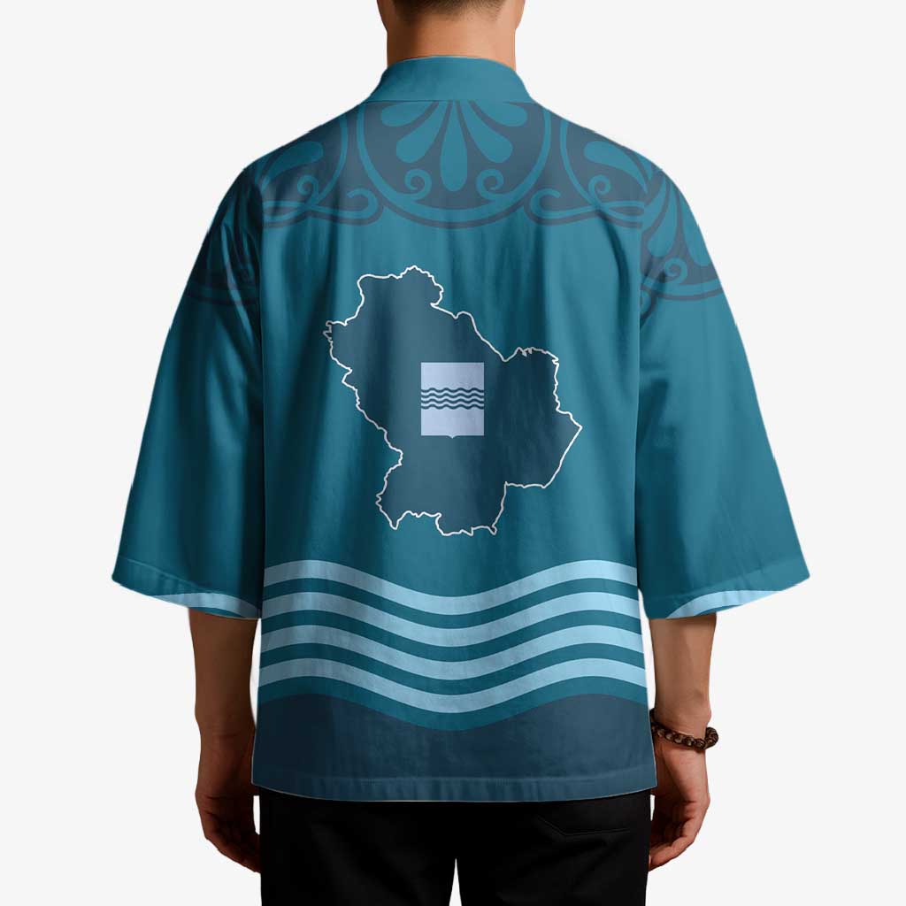 Italy Basilicata Kimono Map With Flag Style - Wonder Print Shop