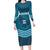 Italy Basilicata Long Sleeve Bodycon Dress Map With Flag Style - Wonder Print Shop